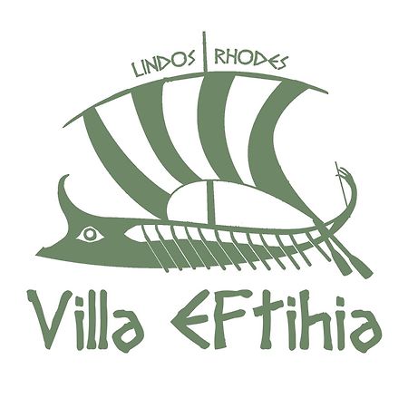 Villa Eftihia In Lindos Exteriör bild