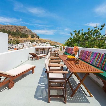 Villa Eftihia In Lindos Exteriör bild