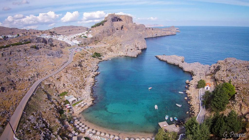 Villa Eftihia In Lindos Exteriör bild