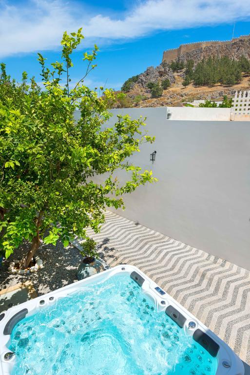 Villa Eftihia In Lindos Exteriör bild