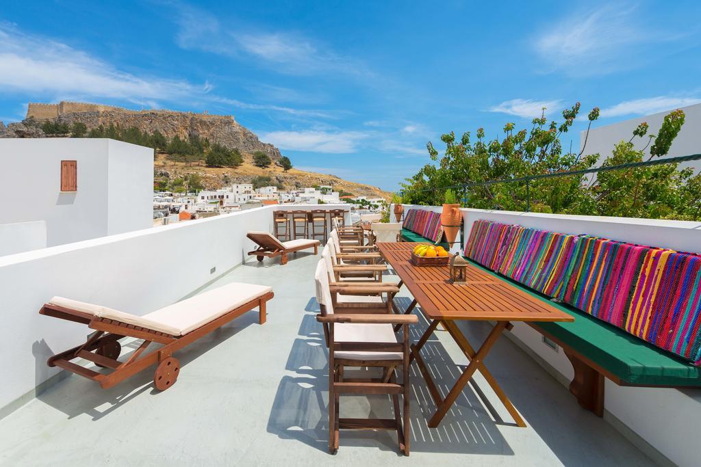 Villa Eftihia In Lindos Exteriör bild